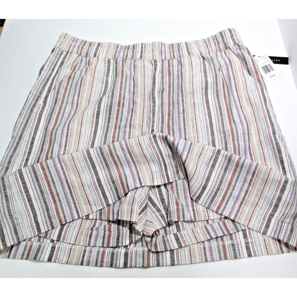 NWT Napa Valley Womens 1X Linen Blend Skort Striped ($52) - Picture 2 of 10